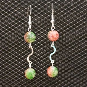 3/$20 | Green/orange S earrings